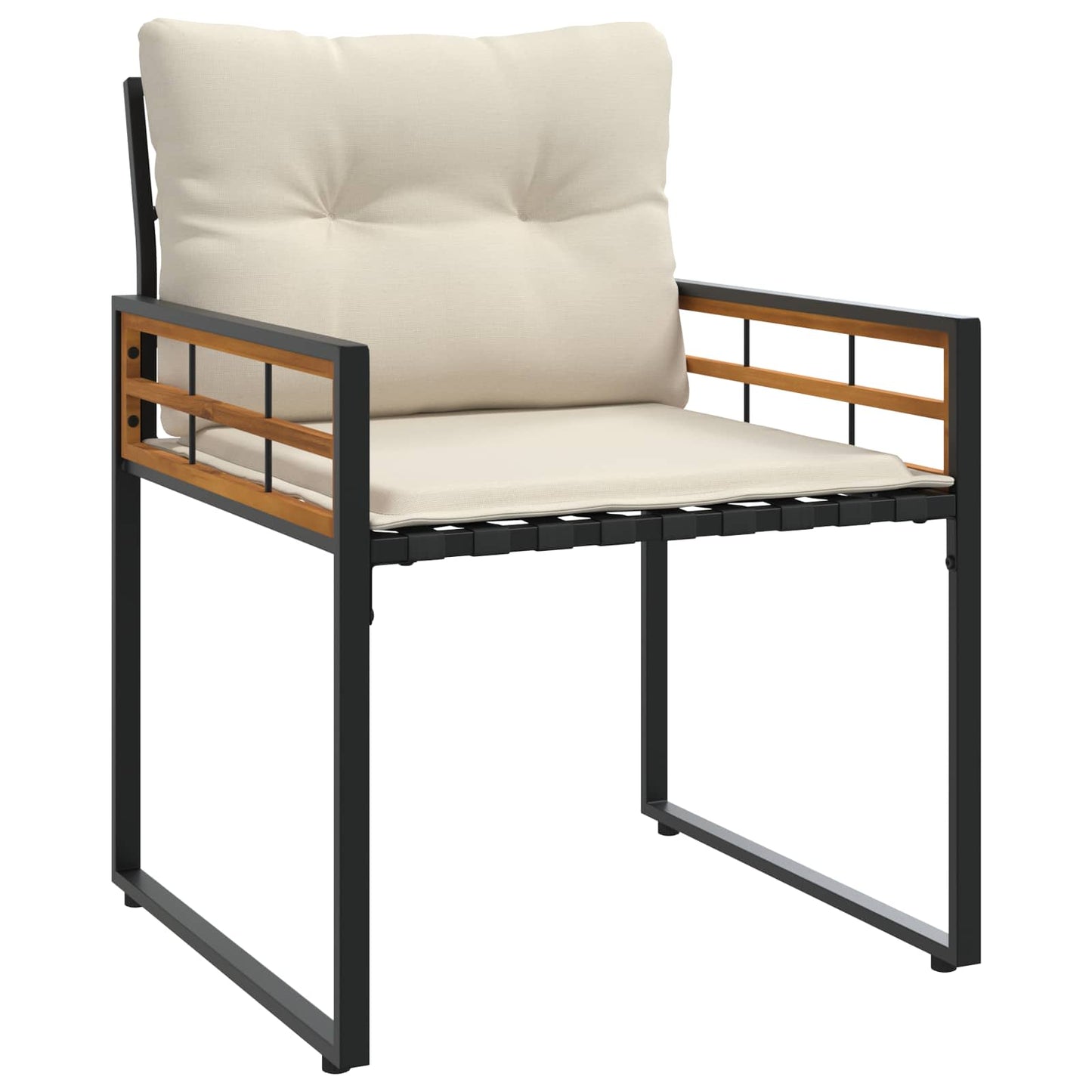 Set di Mobili da Esterno con cuscino 4 pcs Crema