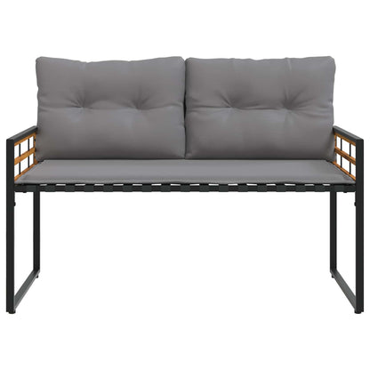 Set di Mobili da Esterno con cuscino 4 pcs Grigio chiaro