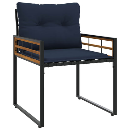 Set di Mobili da Esterno con cuscino 3 pcs Navy | homemem39