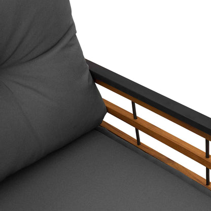 Panchetta in Legno a Strati Grigio tenue 114 x 55 x 77 cm | homemem39