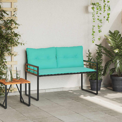 Panchetta in Legno a Strati Turchese 114 x 55 x 77 cm | homemem39