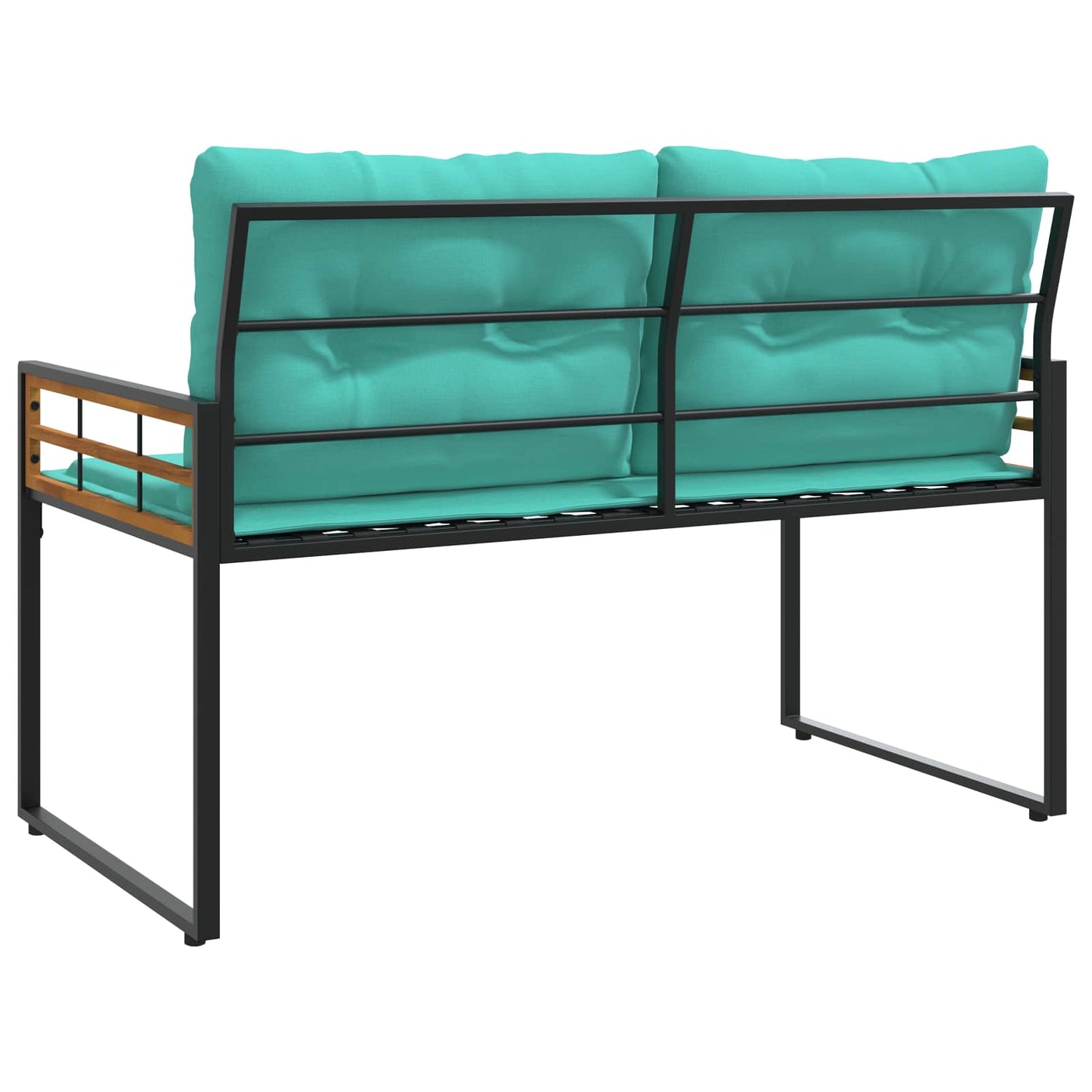 Panchetta in Legno a Strati Turchese 114 x 55 x 77 cm | homemem39