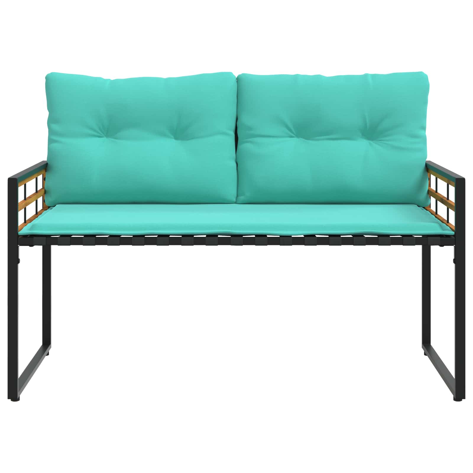Panchetta in Legno a Strati Turchese 114 x 55 x 77 cm | homemem39