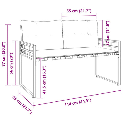 Panchetta in Legno a Strati Turchese 114 x 55 x 77 cm | homemem39