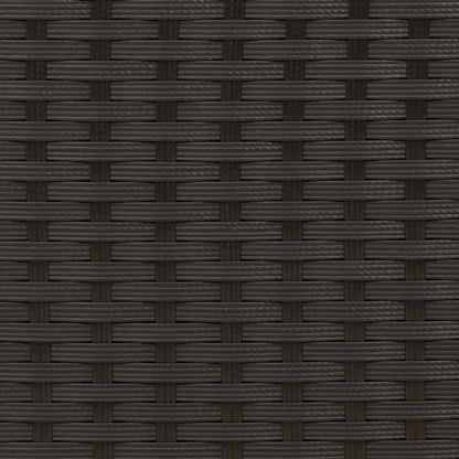 Set di Mobili con cuscino 3 pcs Nero e Turchese Rattan