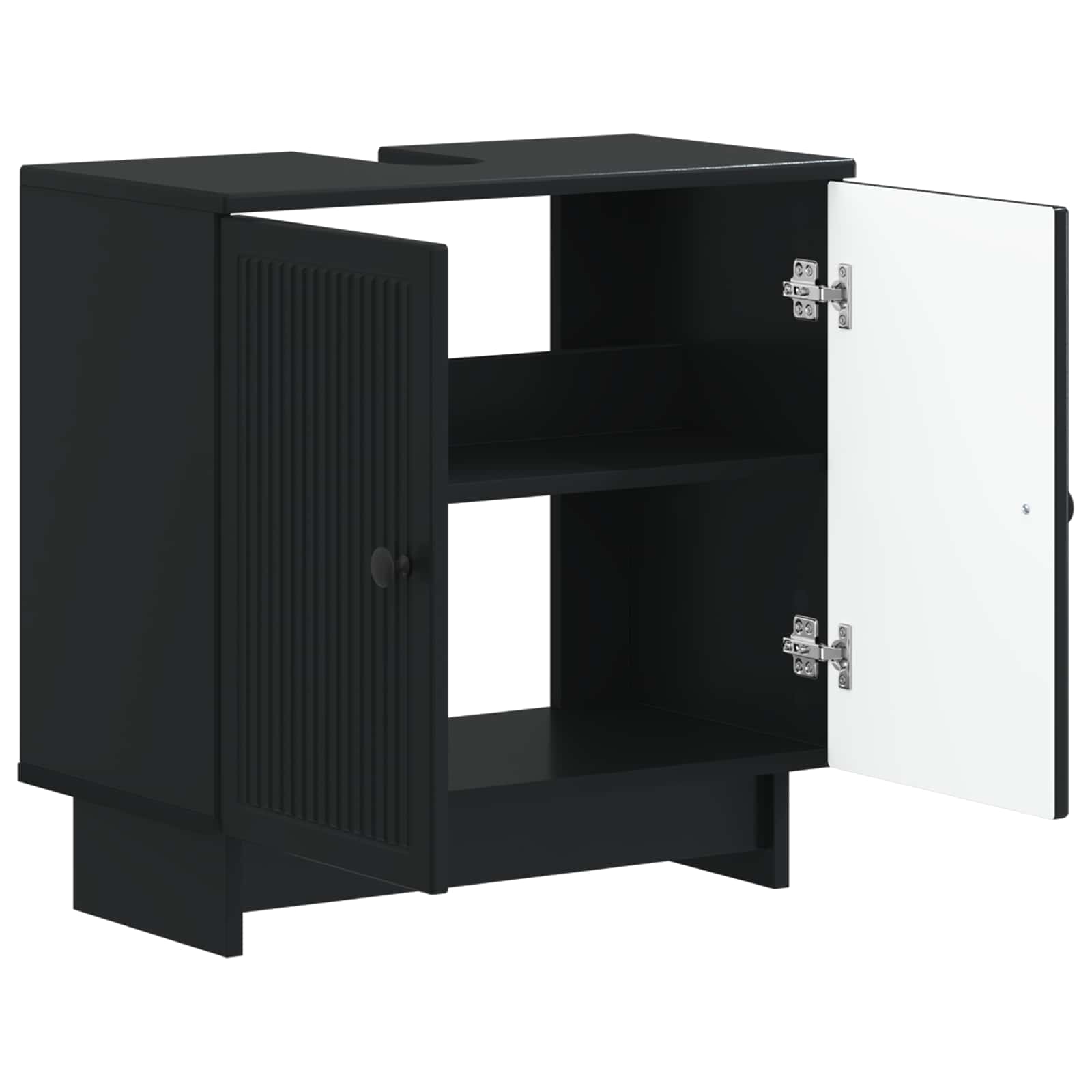 Armadio per Lavabo da Bagno EDE Nero 59,5 x 31,5 x 59 cm | homemem39