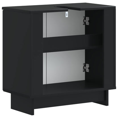 Armadio per Lavabo da Bagno EDE Nero 59,5 x 31,5 x 59 cm