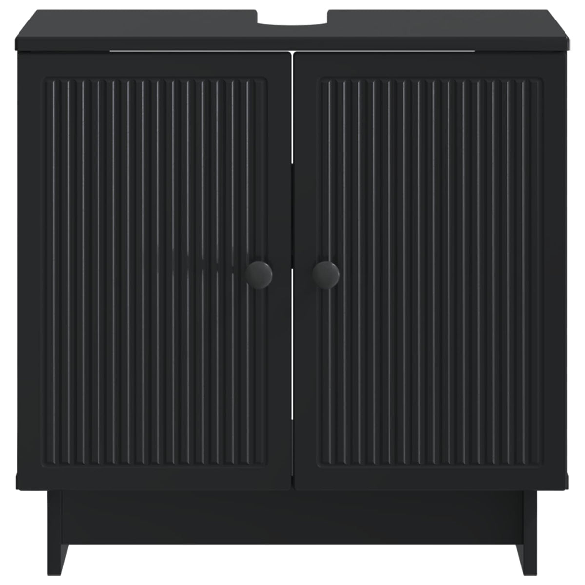 Armadio per Lavabo da Bagno EDE Nero 59,5 x 31,5 x 59 cm