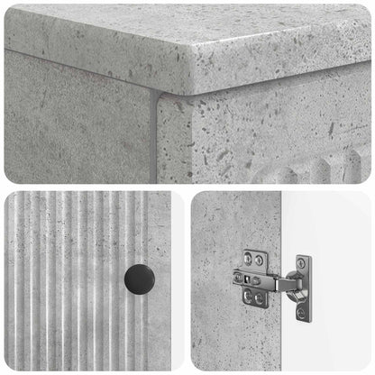 Armadio per Lavabo da Bagno EDE Grigio Cemento