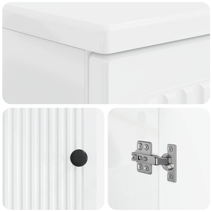 Armadio per Lavabo da Bagno EDE Bianco Lucido