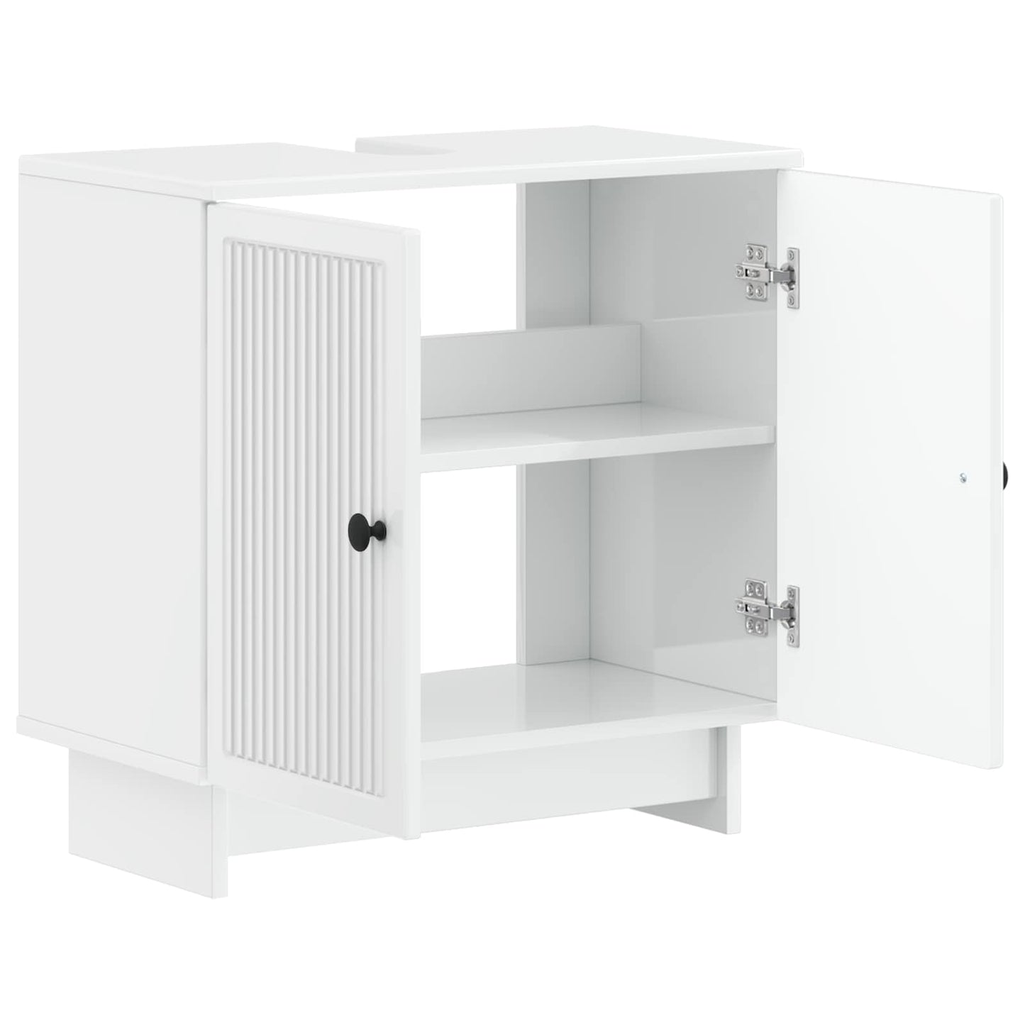 Armadio per Lavabo da Bagno EDE Bianco Lucido | homemem39