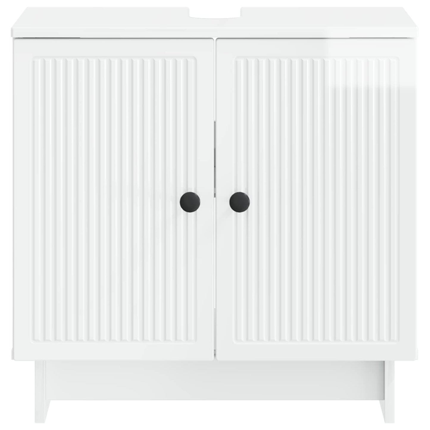 Armadio per Lavabo da Bagno EDE Bianco Lucido | homemem39