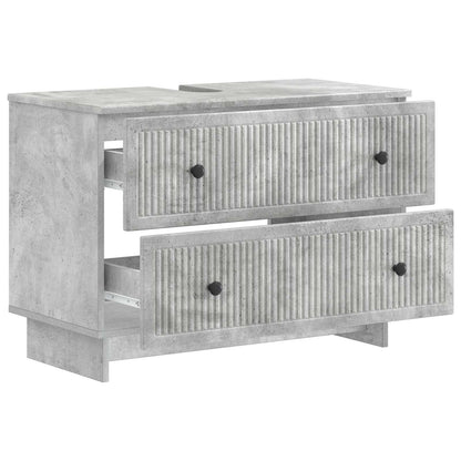 Armadio per Lavabo da Bagno EDE Grigio Cemento 82 x 41 x 59 cm | homemem39