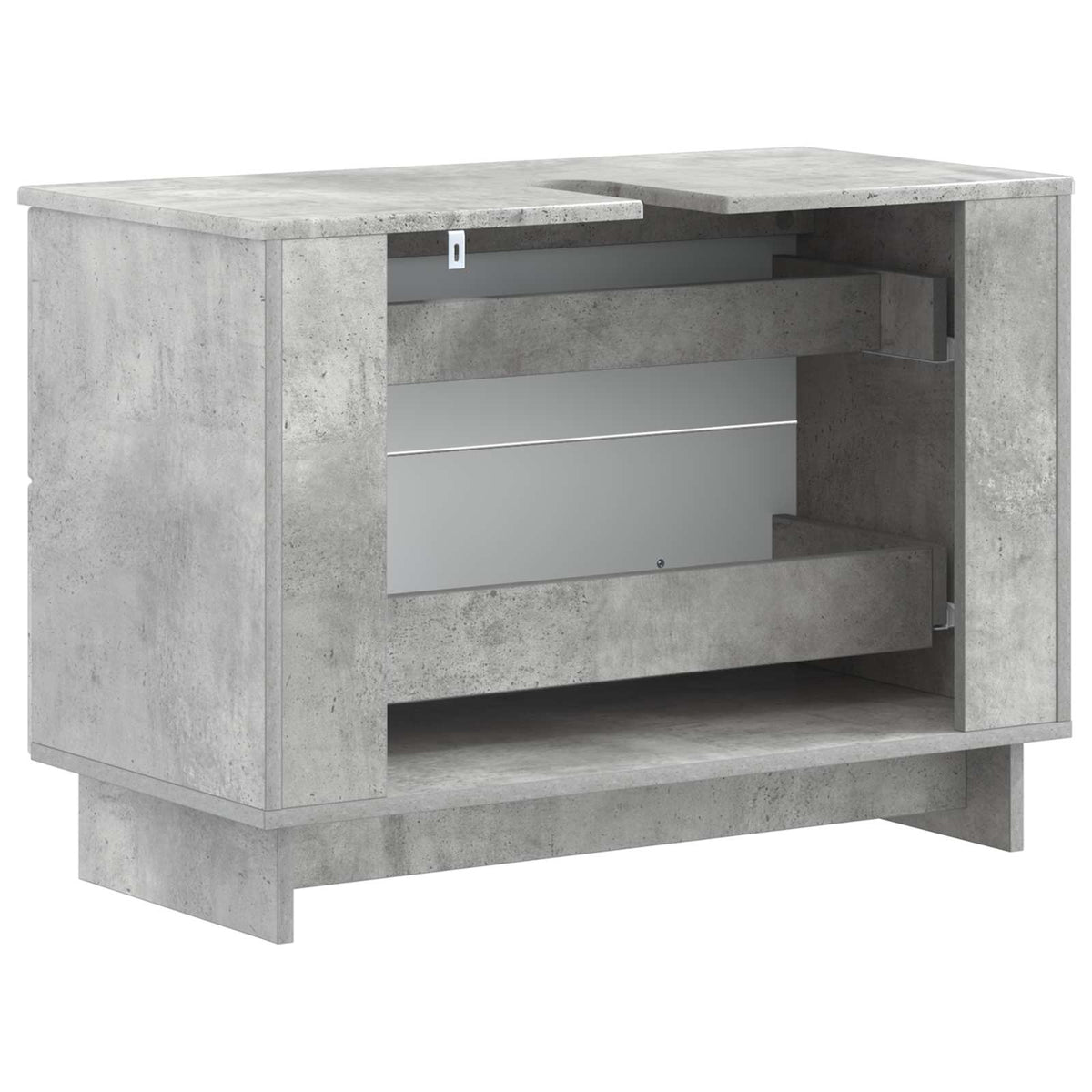 Armadio per Lavabo da Bagno EDE Grigio Cemento 82 x 41 x 59 cm