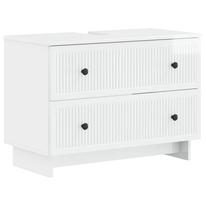 Armadio per Lavabo da Bagno EDE Bianco Lucido 82 x 41 x 59 cm | homemem39
