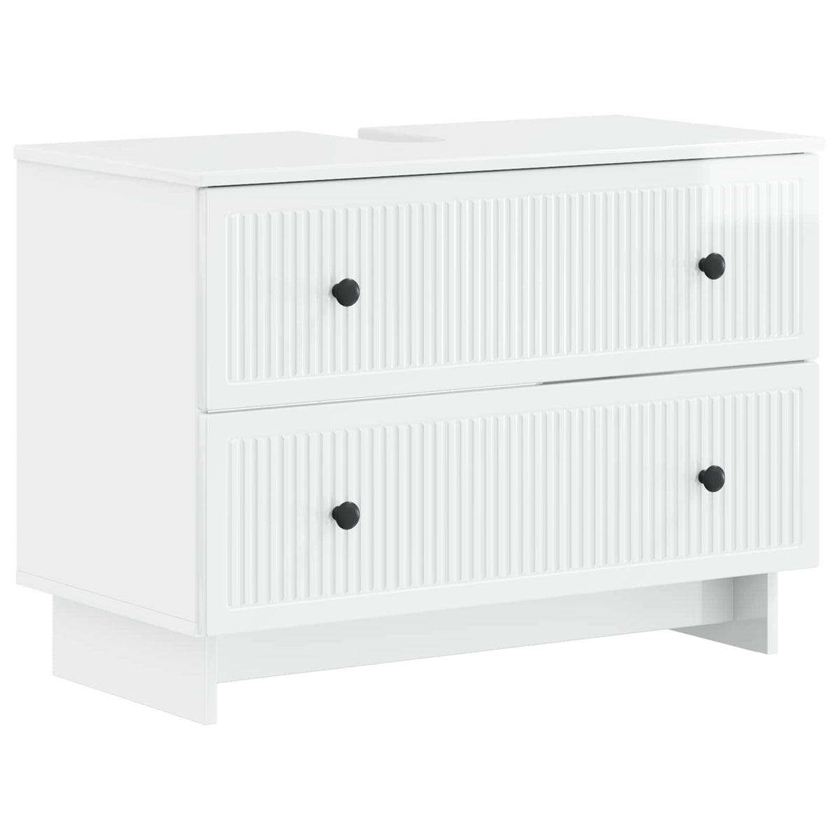 Armadio per Lavabo da Bagno EDE Bianco Lucido 82 x 41 x 59 cm