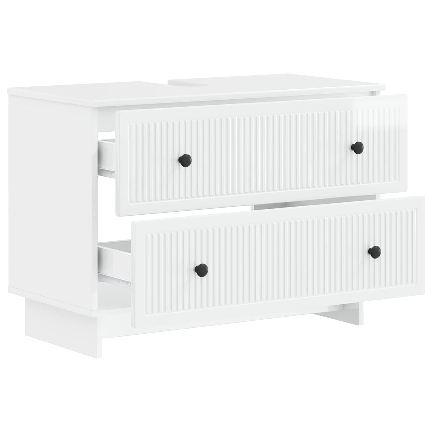 Armadio per Lavabo da Bagno EDE Bianco Lucido 82 x 41 x 59 cm | homemem39
