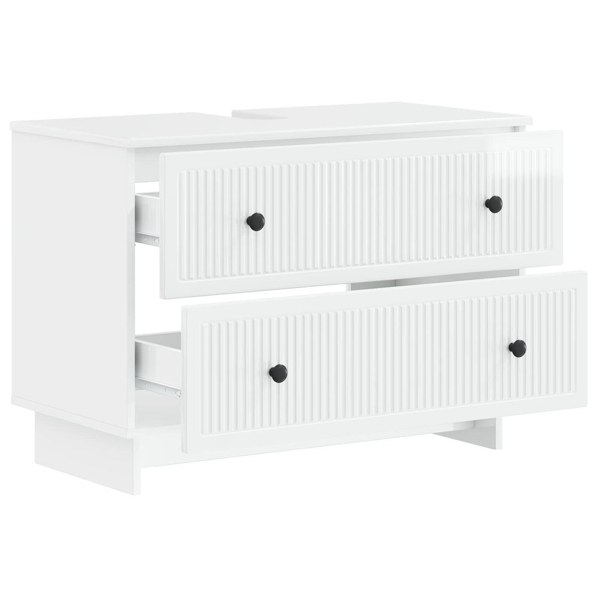 Armadio per Lavabo da Bagno EDE Bianco Lucido 82 x 41 x 59 cm