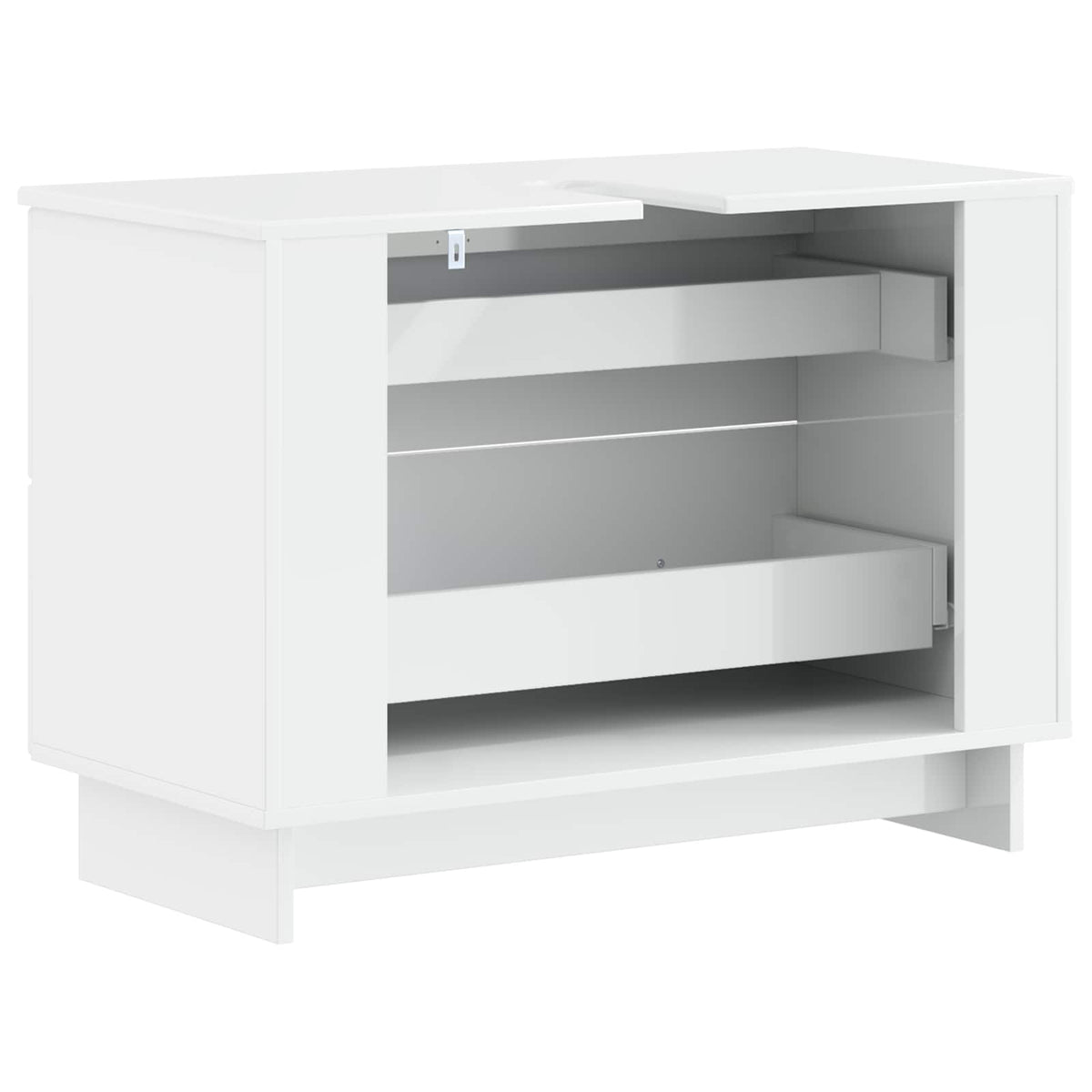 Armadio per Lavabo da Bagno EDE Bianco Lucido 82 x 41 x 59 cm