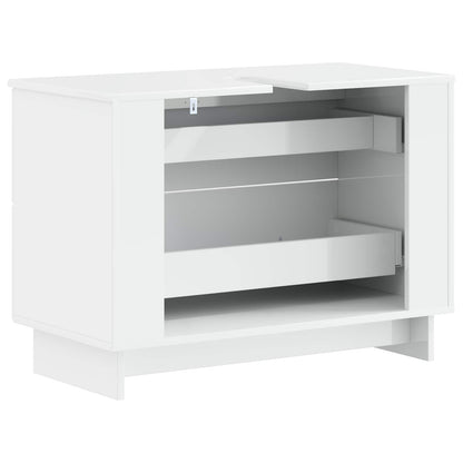 Armadio per Lavabo da Bagno EDE Bianco Lucido 82 x 41 x 59 cm