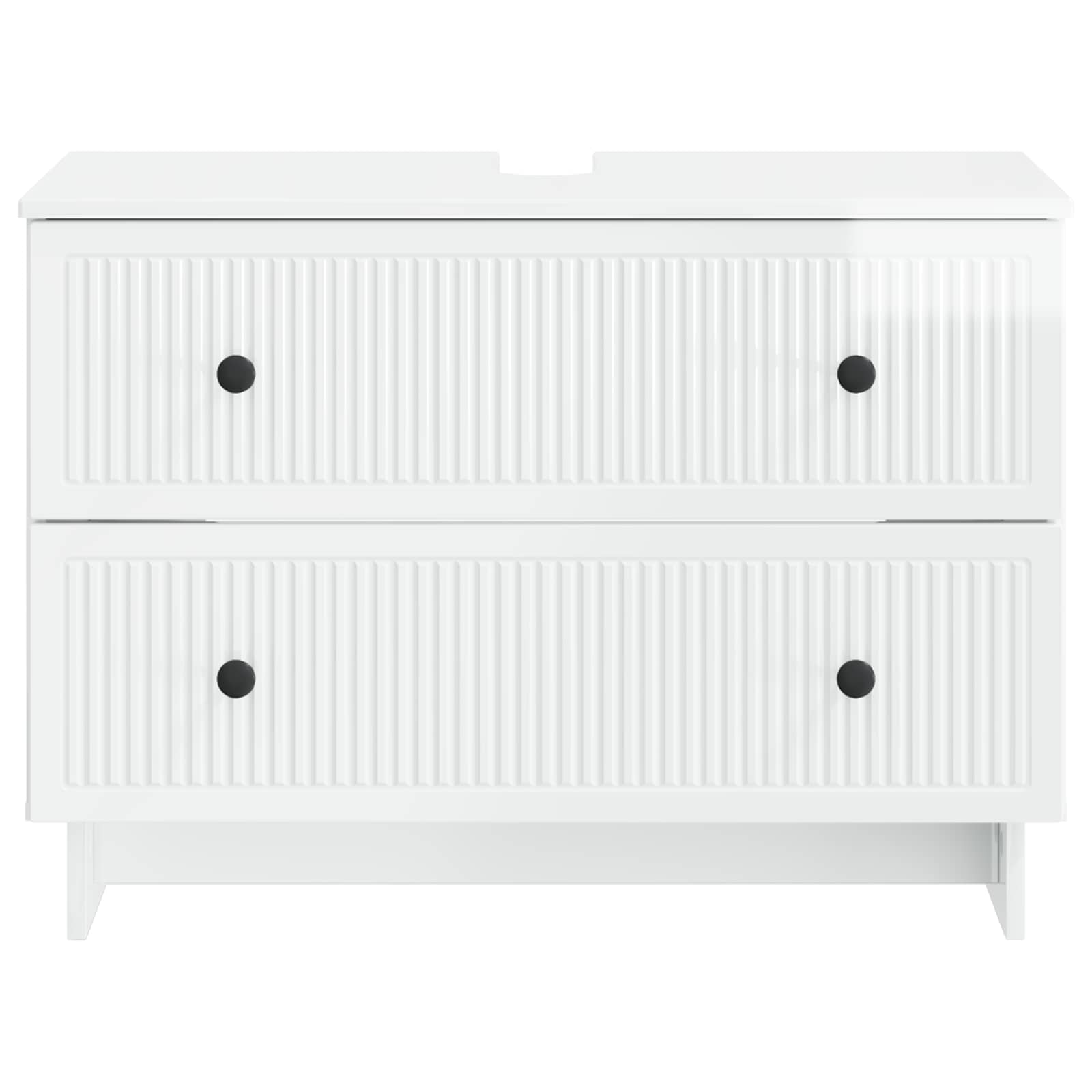 Armadio per Lavabo da Bagno EDE Bianco Lucido 82 x 41 x 59 cm | homemem39