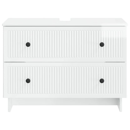 Armadio per Lavabo da Bagno EDE Bianco Lucido 82 x 41 x 59 cm | homemem39