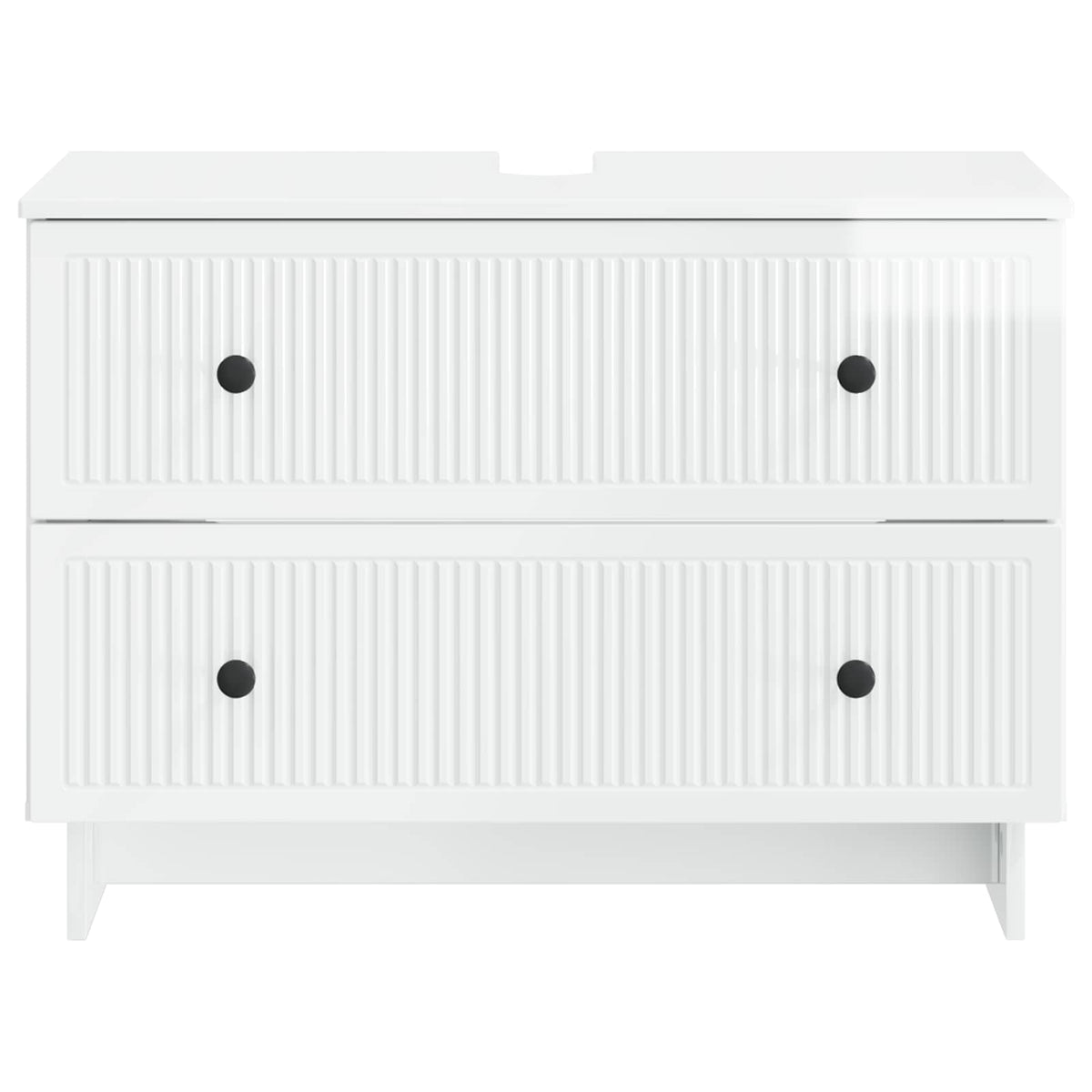 Armadio per Lavabo da Bagno EDE Bianco Lucido 82 x 41 x 59 cm
