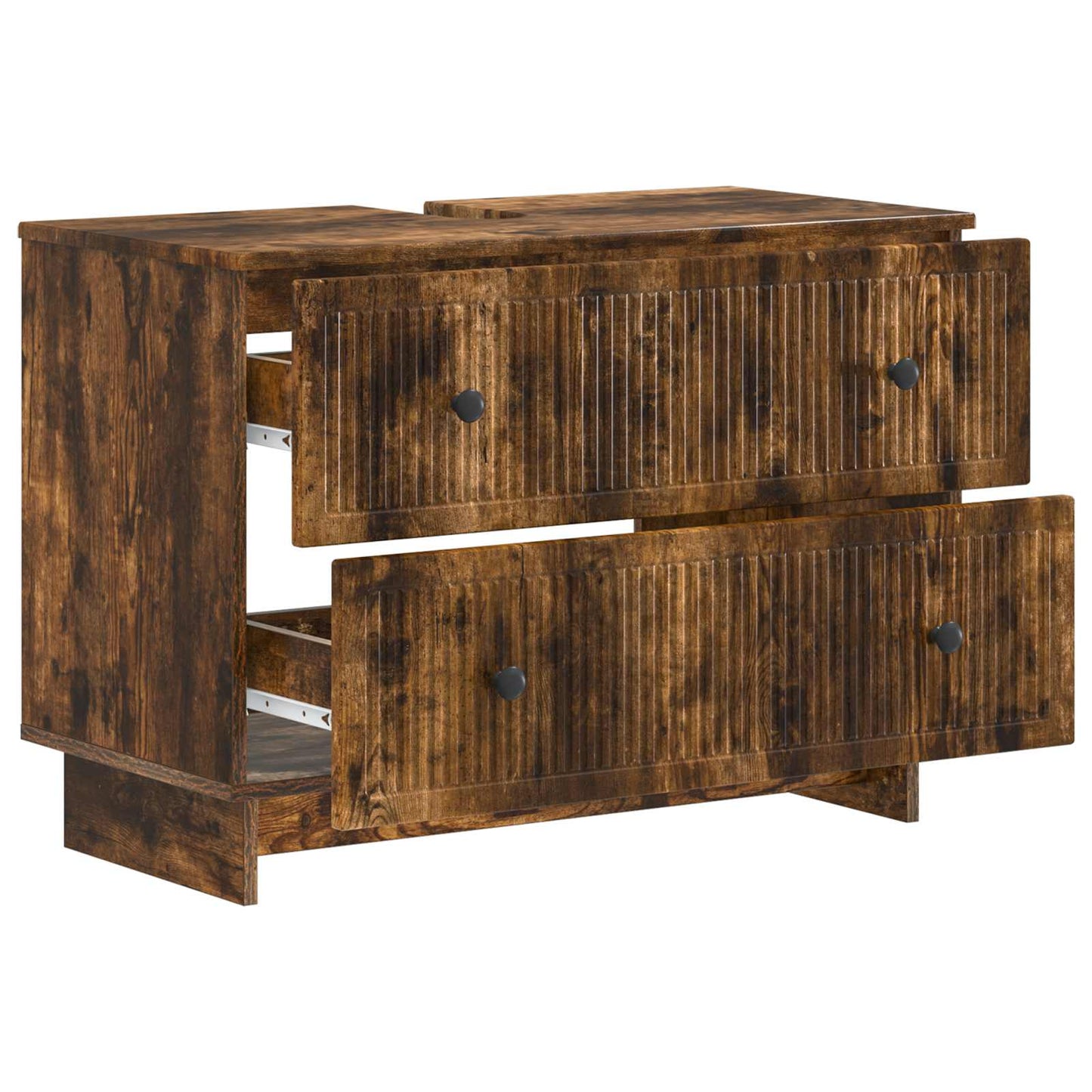 Armadio per Lavabo da Bagno EDE Rovere Fumo 82 x 41 x 59 cm | homemem39
