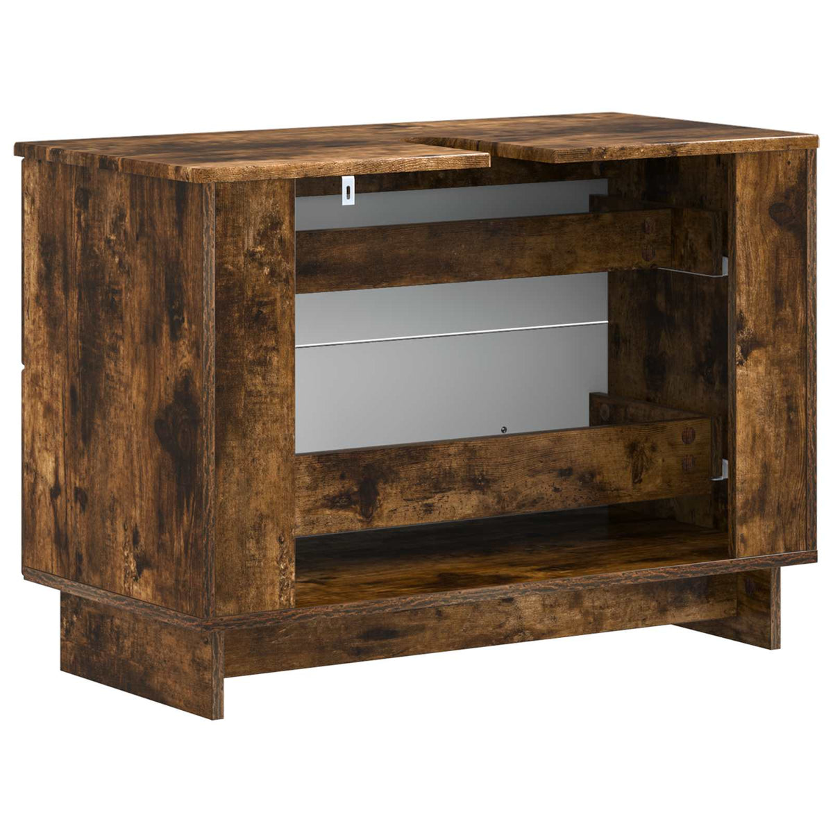 Armadio per Lavabo da Bagno EDE Rovere Fumo 82 x 41 x 59 cm