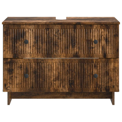 Armadio per Lavabo da Bagno EDE Rovere Fumo 82 x 41 x 59 cm | homemem39