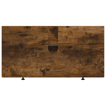 Armadio per Lavabo da Bagno EDE Rovere Fumo 82 x 41 x 59 cm