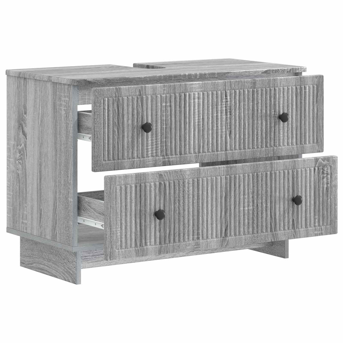 Armadio per Lavabo da Bagno EDE Sonoma grigio 82 x 41 x 59 cm