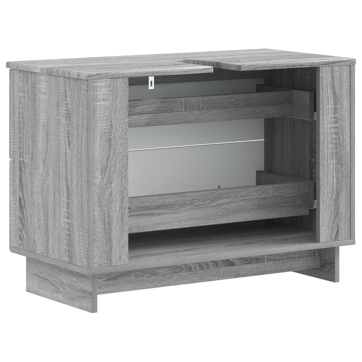 Armadio per Lavabo da Bagno EDE Sonoma grigio 82 x 41 x 59 cm