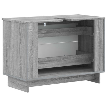 Armadio per Lavabo da Bagno EDE Sonoma grigio 82 x 41 x 59 cm