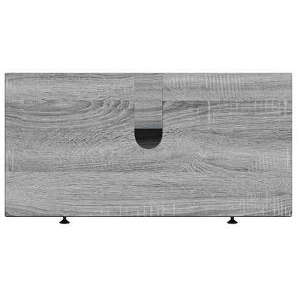 Armadio per Lavabo da Bagno EDE Sonoma grigio 82 x 41 x 59 cm