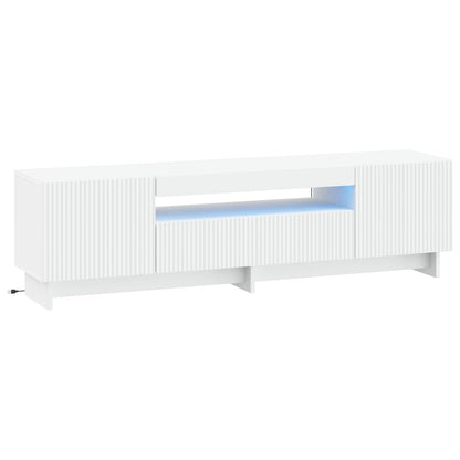 Mobile TV LED EDE 153 x 35 x 43 cm Bianco Legno ingegnerizzato