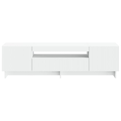 Mobile TV LED EDE 153 x 35 x 43 cm Bianco Legno ingegnerizzato