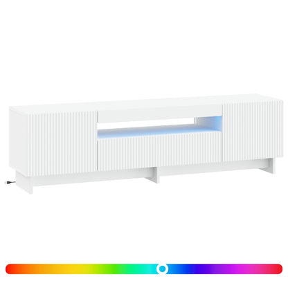 Mobile TV LED EDE 153 x 35 x 43 cm Bianco Legno ingegnerizzato