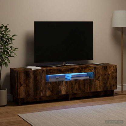Mobile TV LED EDE 153 x 35 x 43 cm Rovere Fumo