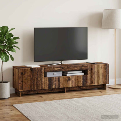 Mobile TV LED EDE 153 x 35 x 43 cm Legno antico