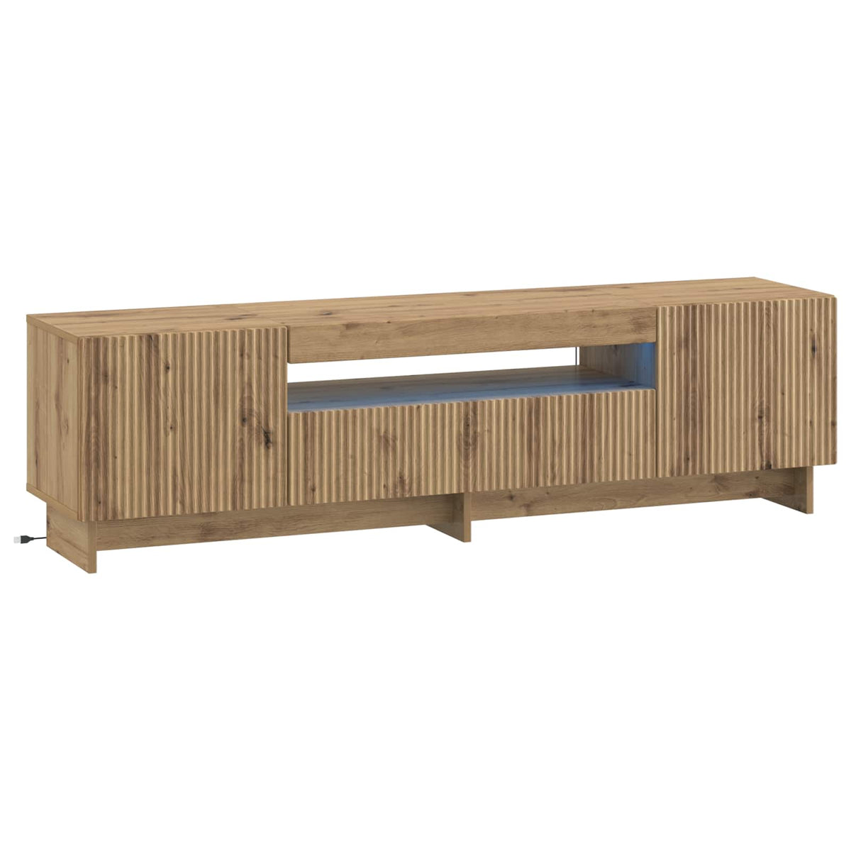 Mobile TV LED EDE 153 x 35 x 43 cm Rovere Artigianale