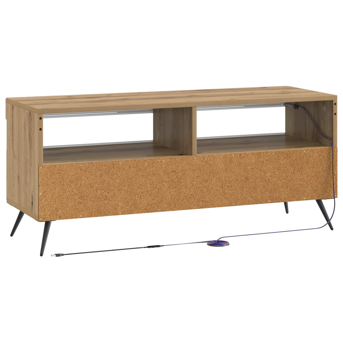 Mobile TV LED Rovere Artigianale Legno ingegnerizzato | homemem39