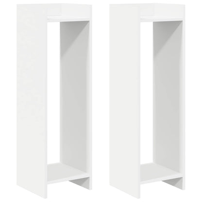 Supporto per piante 2 pcs Bianco 30 x 30 x 100 cm | homemem39