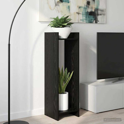 Supporto per piante Rovere Nero 30 x 30 x 100 cm | homemem39