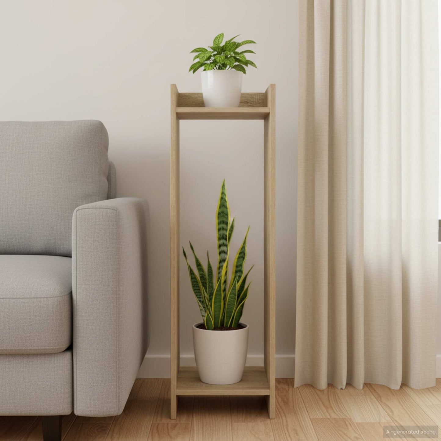Supporto per piante Rovere Sonoma 30 x 30 x 100 cm | homemem39
