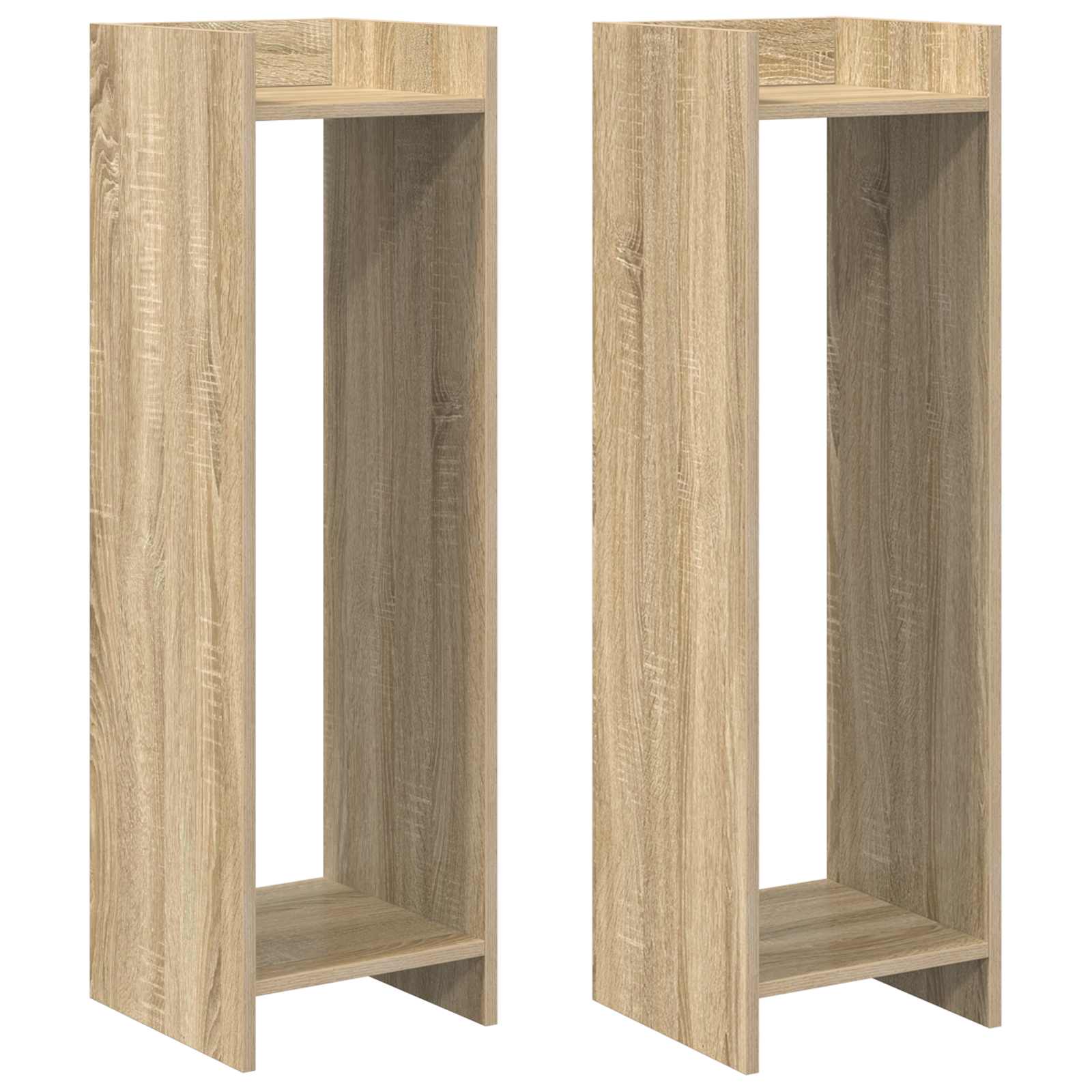 Supporto per piante 2 pcs Rovere Sonoma 30 x 30 x 100 cm | homemem39