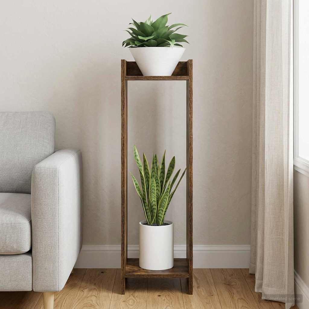 Supporto per piante Quercia Affumicata 30 x 30 x 100 cm | homemem39