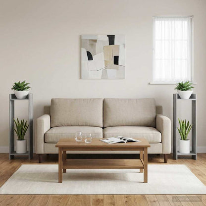 Supporto per piante 2 pcs Sonoma grigia 30 x 30 x 100 cm | homemem39
