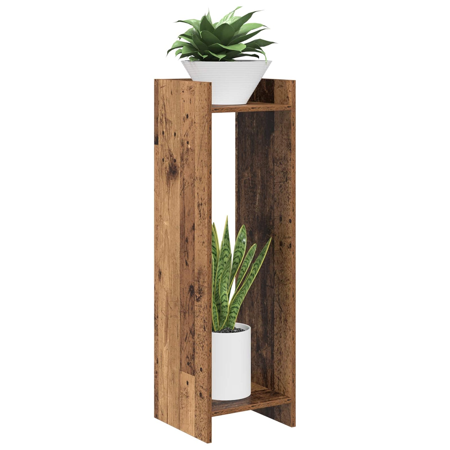 Supporto per piante 2 pcs Legno vecchio 30 x 30 x 100 cm | homemem39