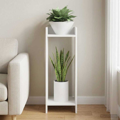 Supporto per piante Bianco 30 x 30 x 80 cm Legno ingegnerizzato | homemem39